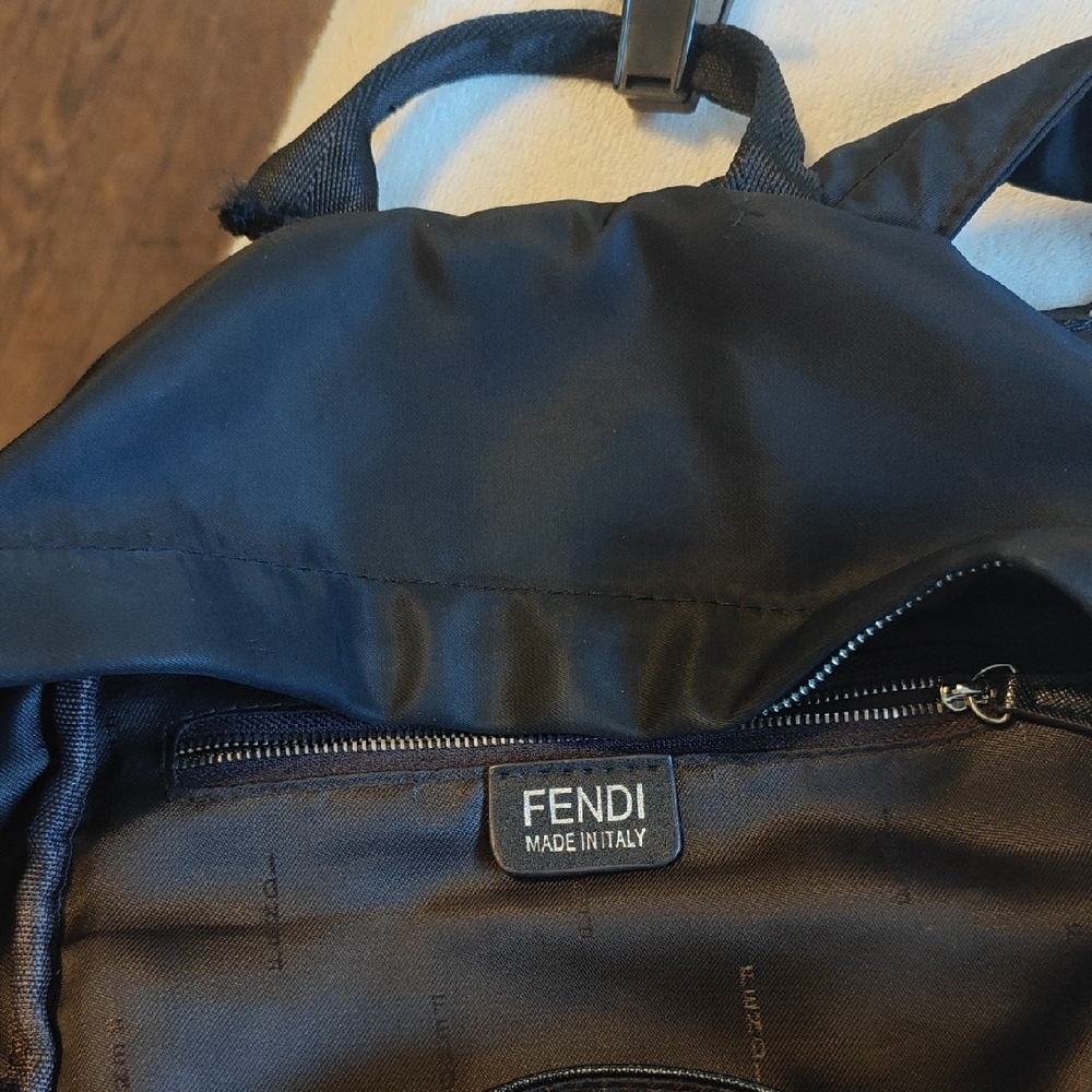 Fendi Black Backpack Sleek Minimalist Design